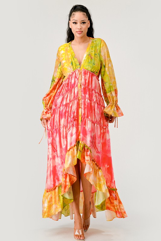 Sunset Breeze Tiered Maxi Dress