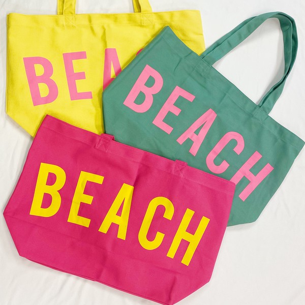 BEACH Canvas Tote