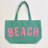 BEACH Canvas Tote