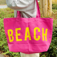 BEACH Canvas Tote