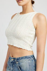 Honey Rib Cropped Tank