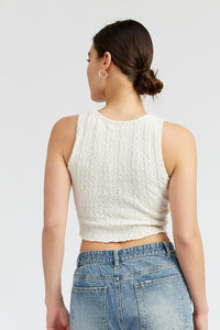 Honey Rib Cropped Tank