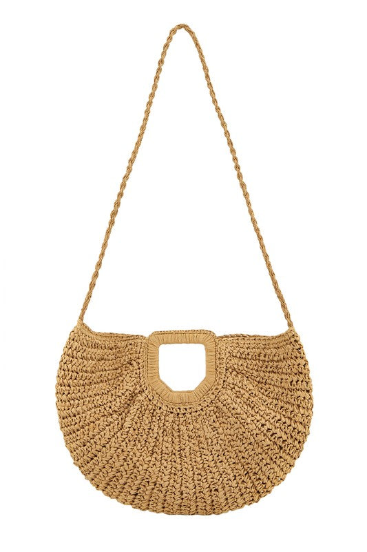 Sunset Straw Tote Bag