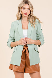 Open-Front Casual Blazer