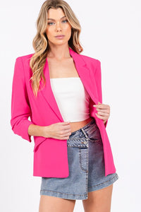 Open-Front Casual Blazer