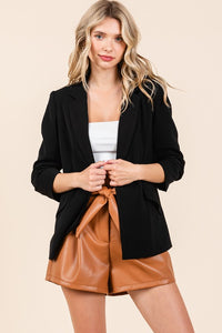 Open-Front Casual Blazer