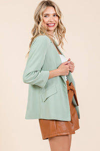 Open-Front Casual Blazer