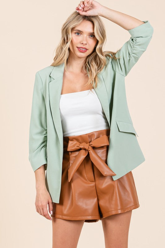 Open-Front Casual Blazer