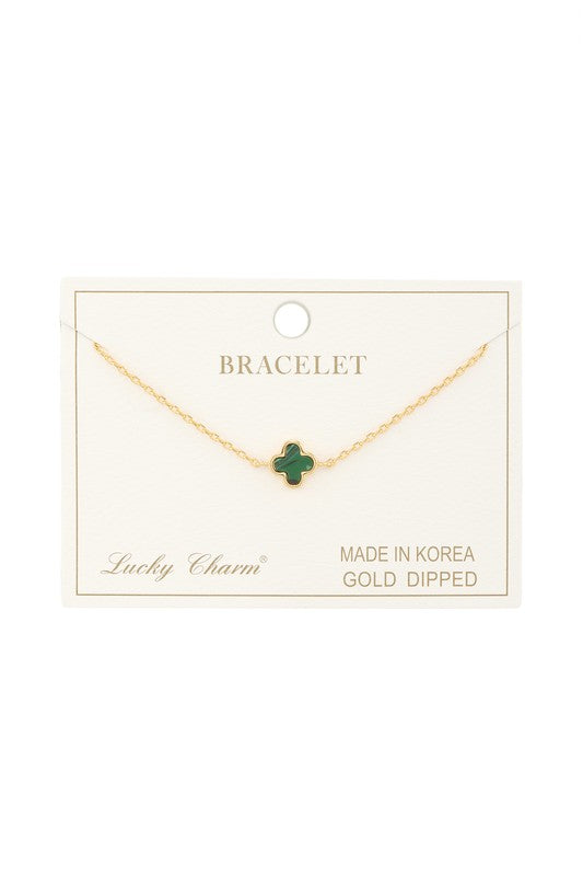 Clover Pendant Bracelet