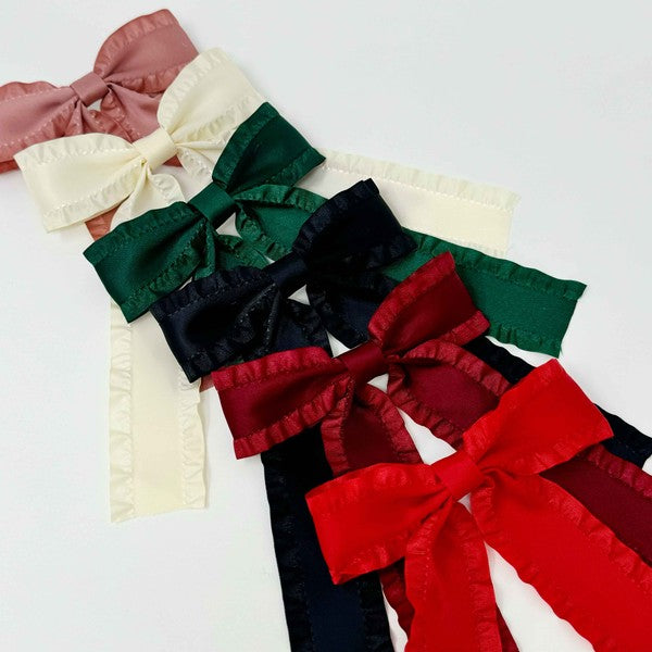 Holiday Bow Hair Clip