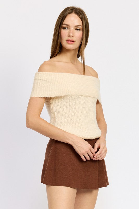 Falling for You Shoulder Top