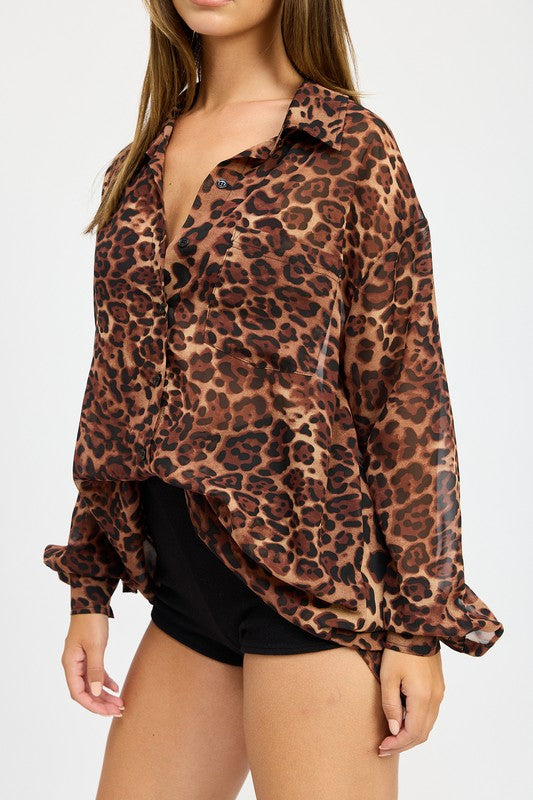 PARTY ANIMAL OVERSIZED BLOUSE