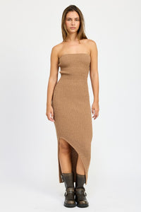 Ribbed Maxi Tube Dress