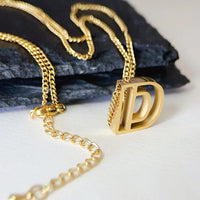 Cutout Initial Necklace