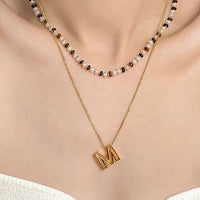 Cutout Initial Necklace