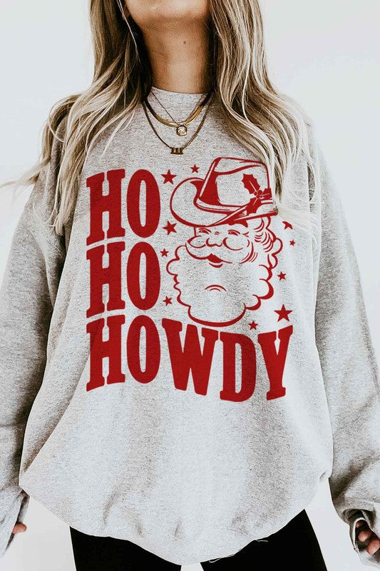 Howdy Oversized Christmas Sweatshirt