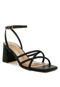 Alya Low Block Heel Strappy Sandals