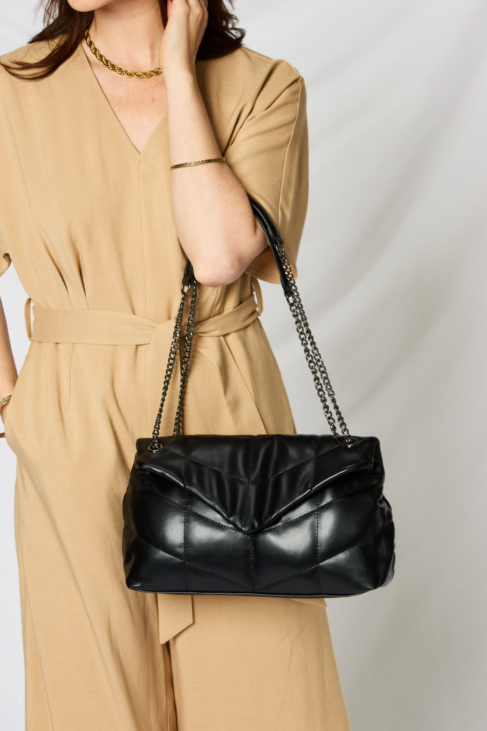 Leather Chain Handbag