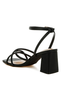 Alya Low Block Heel Strappy Sandals