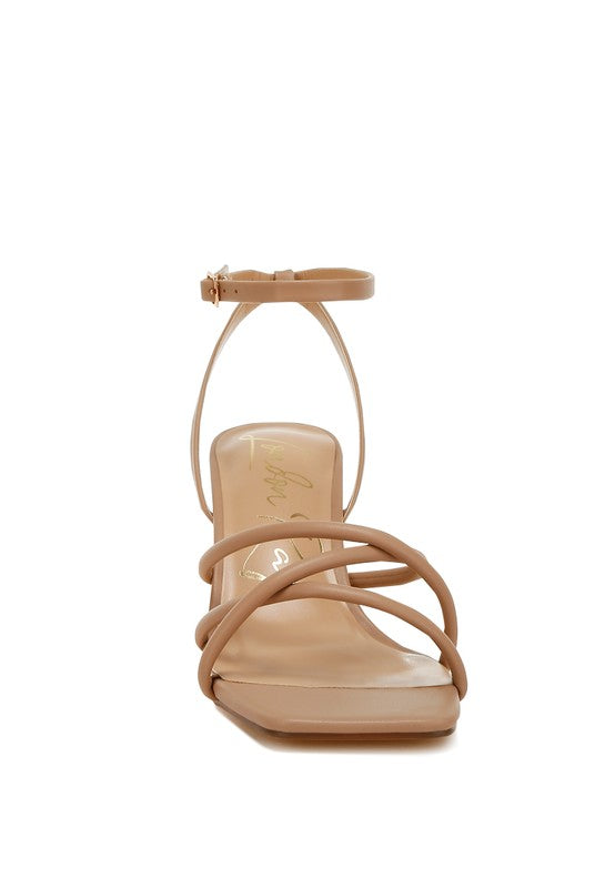 Alya Low Block Heel Strappy Sandals