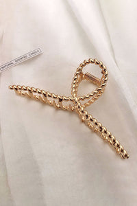 Gold Twist Large Alloy Hair Clip