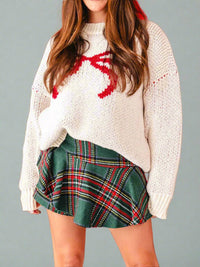 Holiday Bow Oversized Sweater