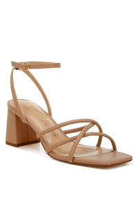 Alya Low Block Heel Strappy Sandals