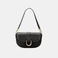 Detailed Leather Shoulder Bag