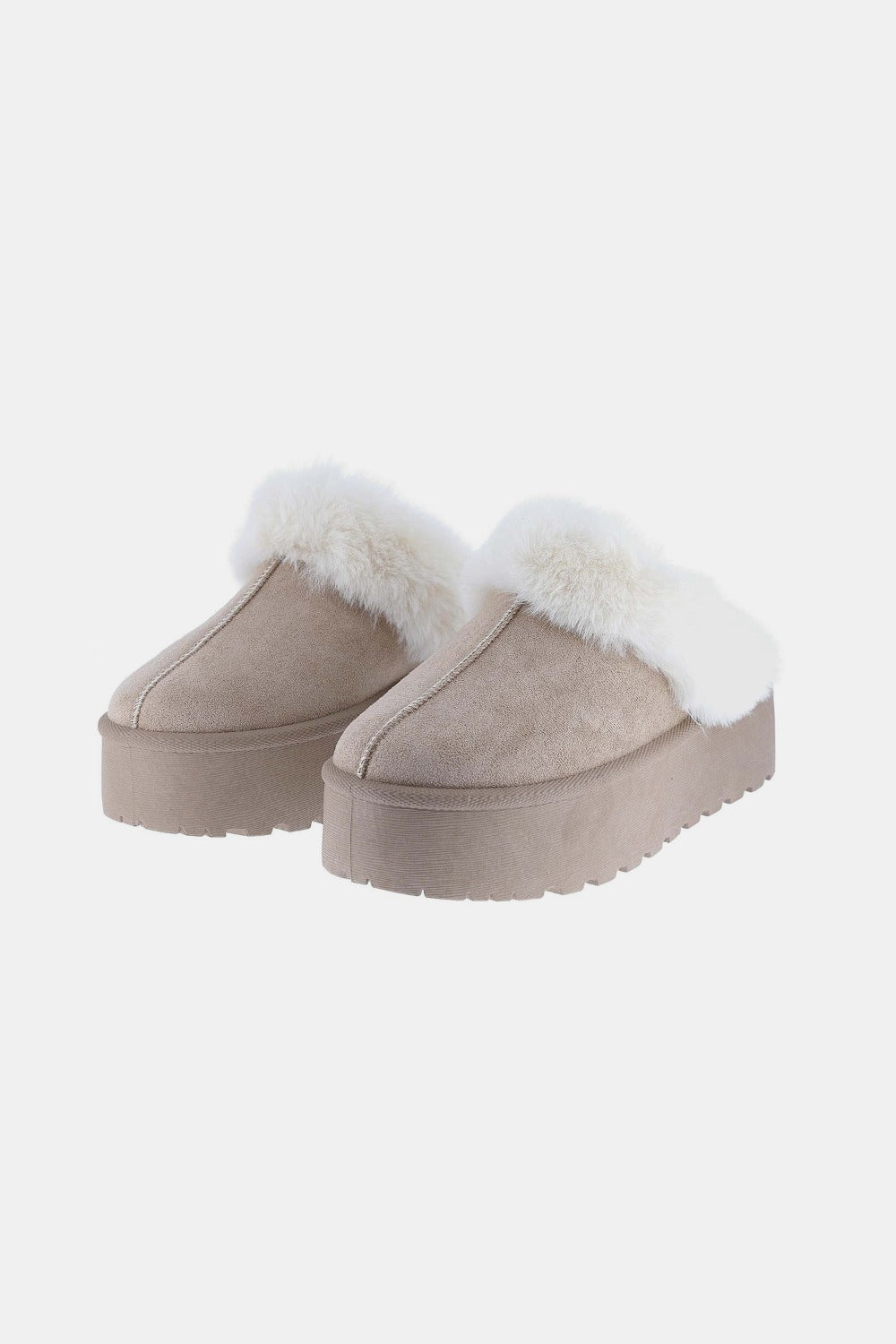 Fur Trim Platform Slides