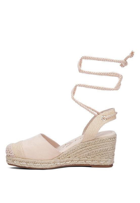 Aiden Lace-Up Crochet Espadrilles