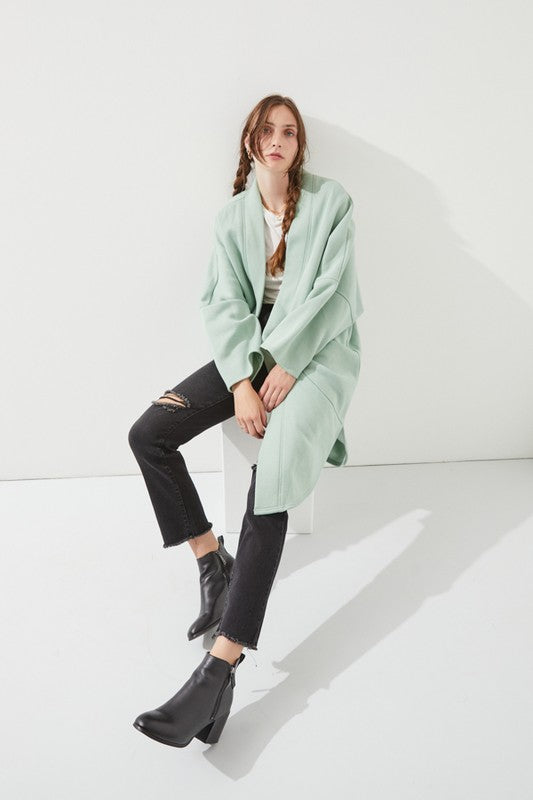 Sage Oversized Knit Cardigan