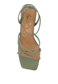 Alya Low Block Heel Strappy Sandals