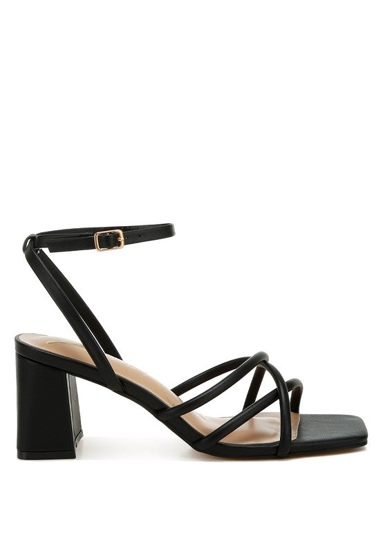 Alya Low Block Heel Strappy Sandals