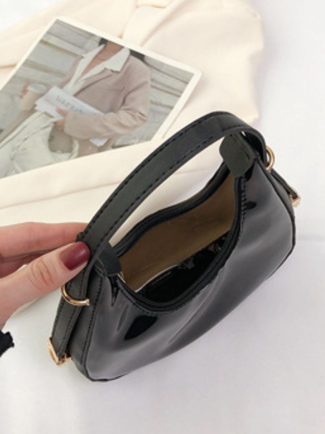 Leather PVC Shoulder Bag